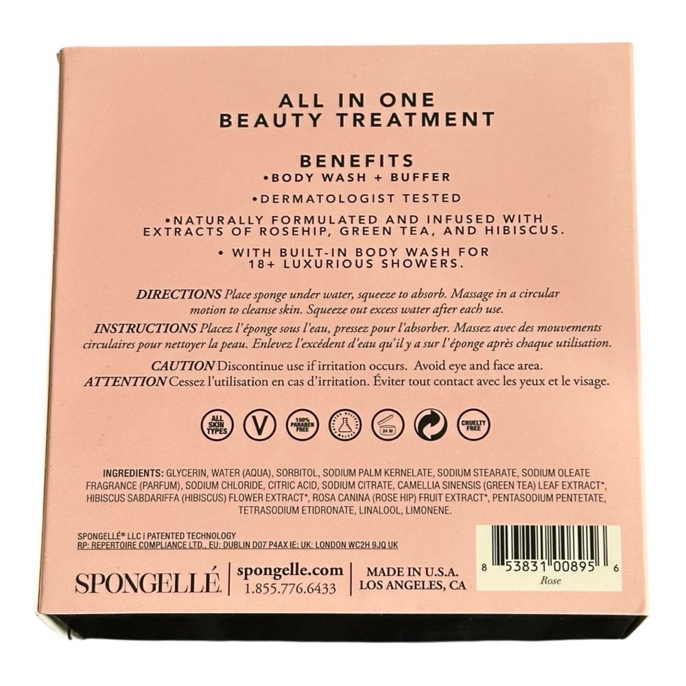 Spongellé Botanica Rosa Rose - Picture 3 of 3
